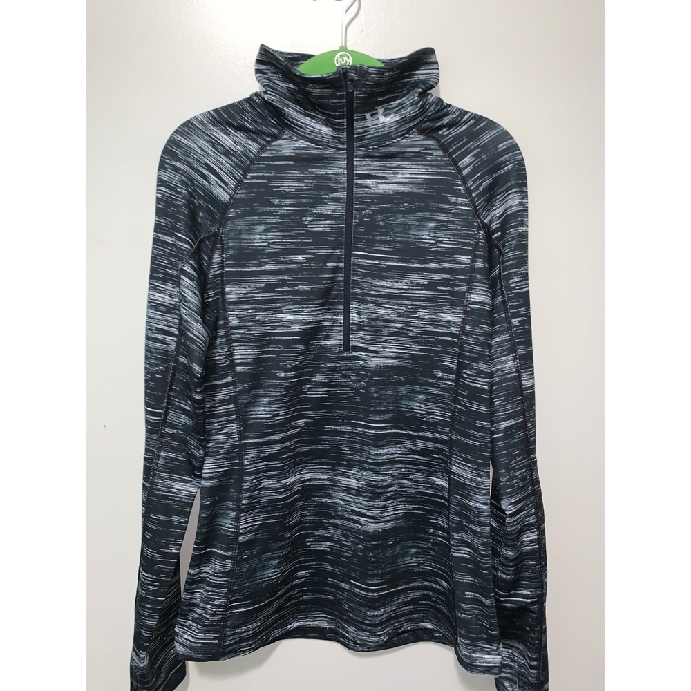 Under Armour Womens ColdGear Infrared 1/4 Zip Space Dye Pullover Black